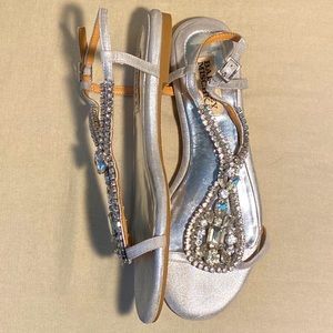 Badgley Mischka Jeweled Sandals